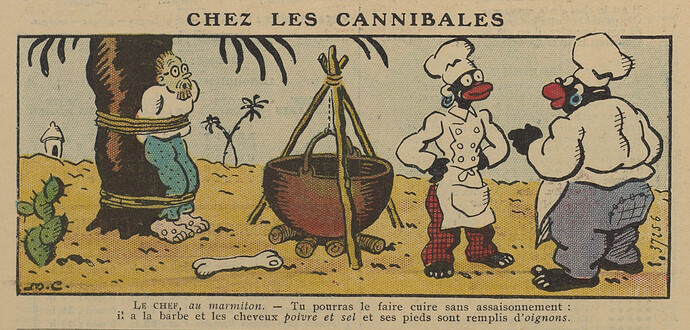 Guignol 1935 - n°37 - page 48 - Chez les cannibales - 15 septembre 1935