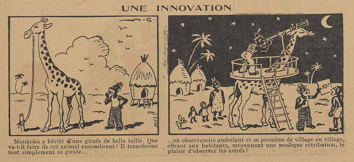 Guignol 1934 - n°1 - page 45 - Une innovation - 7 janvier 1934