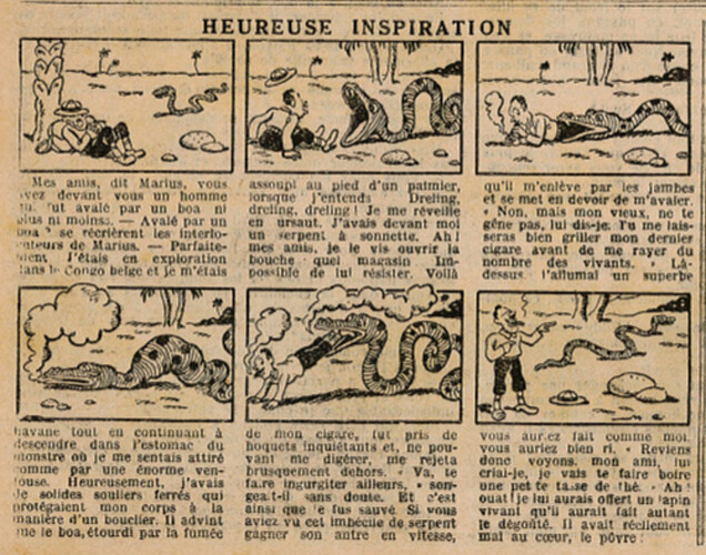 Le Petit Illustré 1935 - n°1581 - Heureuse inspiration - 27 janvier 1935 - page 14