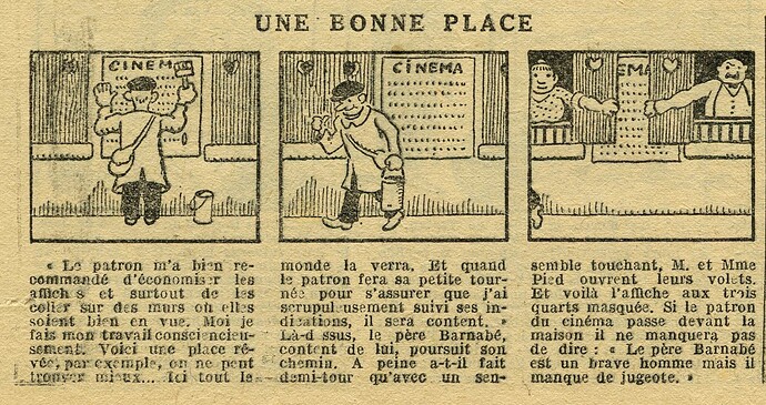 Le Petit Illustré 1929 - n°1266 - page 14 - Une bonne place - 13 janvier 1929