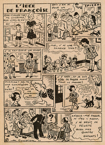 Fillette 1940 - n°1691 - page 5 - L'idée de Françoise - 15 décembre 1940