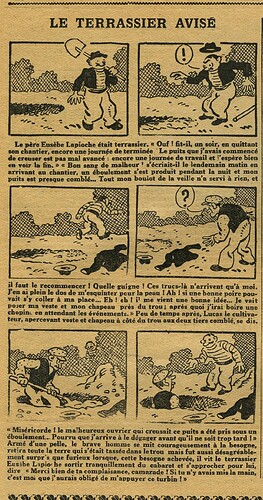 L'Epatant 1929 - n°1096 - page 12 - Le terrassier avisé - 1er août 1929