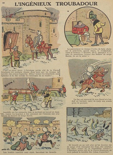 Guignol 1930 - n°142 - page 46 - L'ingénieux troubadour - 6 avril 1930