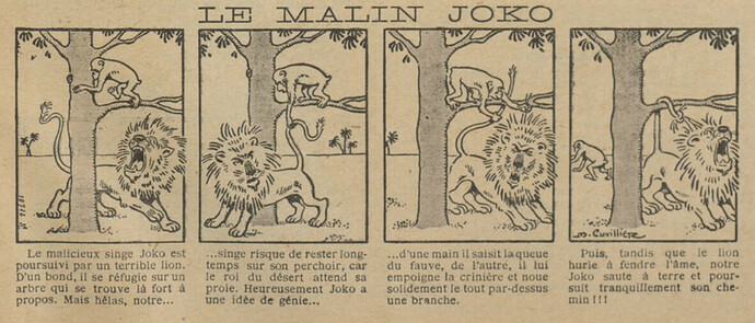Guignol 1930 - n°136 - page 47 - Le malin Joko - 5 janvier 1930