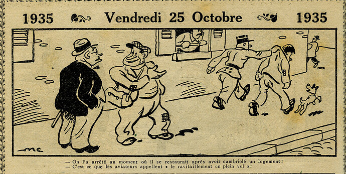 Almanach Vermot 1935 - 28 - Vendredi 25 octobre 1935