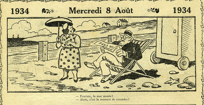 Almanach Vermot 1934 - 26 - Mercredi 8 août 1934