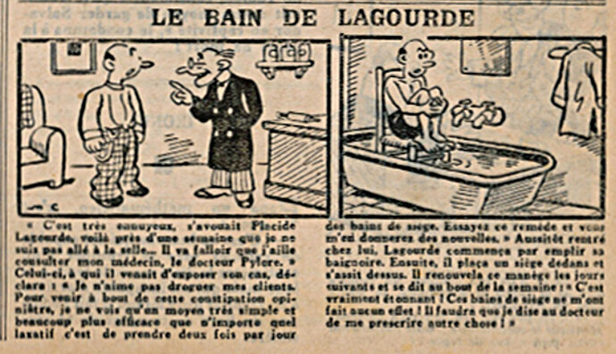L'Epatant 1935 - n°1388 - Le bain de Lagourde - 7 mars 1935 - page 13
