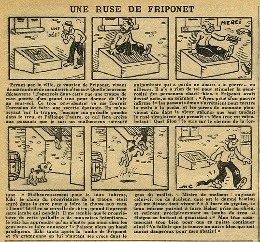 L'Epatant 1933 - n°1321 - page 13 - Une ruse de FRIPONET - 23 novembre 1933