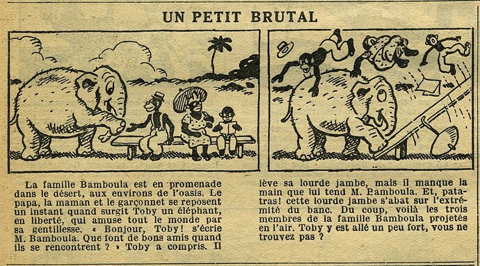 Le Petit Illustré 1931 - n°1396 - page 7 - Un petit brutal - 12 juillet 1931