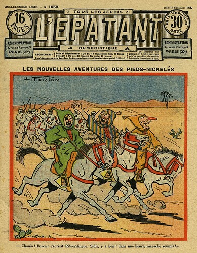 L'Epatant 1928 - n°1059 - page 1 - Les Pieds Nickelés - 15 novembre 1928