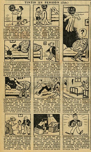 Le Petit Illustré 1933 - n°1506 - page 2 - Tintin en pension - 20 août 1933