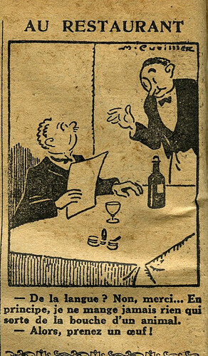 L'Epatant 1927 - n°994 - page 12 - Au restaurant - 18 août 1927