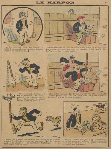 Guignol 1931 - n°174 - page 33 - Le harpon - 2 août 1931