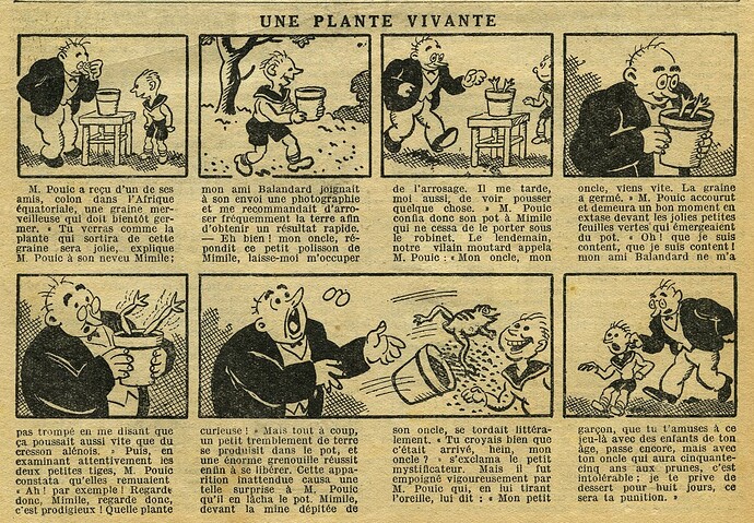 Le Petit Illustré 1931 - n°1399 - page 12 - Une plante vivante - 2 août 1931