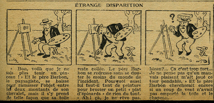 Cri-Cri 1927 - n°460 - page 13 - Etrange disparition - 21 juillet 1927