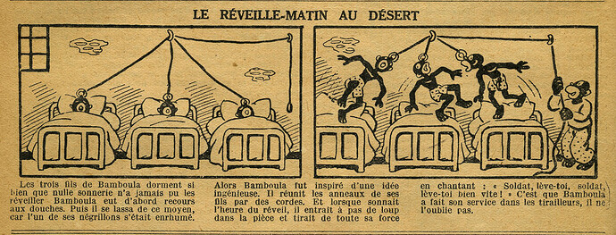 Le Petit Illustré 1932 - n°1428 - page 12 - Le réveille-matin au désert - 21 février 1932
