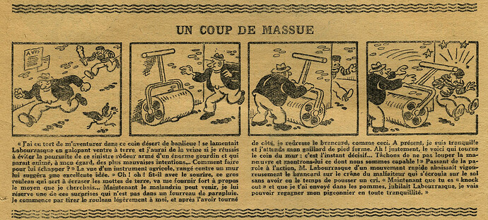 L'Epatant 1929 - n°1092 - page 14 - Un coup de massue - 4 juillet 1929