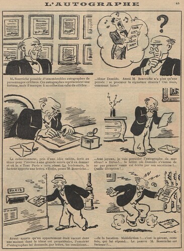Guignol 1933 - n°224 - L'autographe - 15 janvier 1933 - page 45
