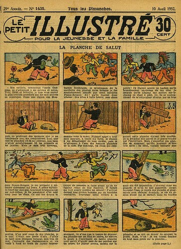 Le Petit Illustré 1932 - n°1435 - page 1 - La planche de salut - 10 avril 1932