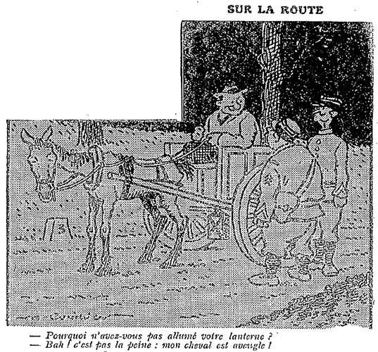 Le Pêle-Mêle 1927 - n°187 - page 14 - Sur la route (G) - 18 septembre 1927