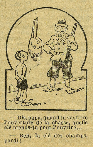 Le Petit Illustré 1928 - n°1249 - page 12 - Dessin sans titre - 16 septembre 1928