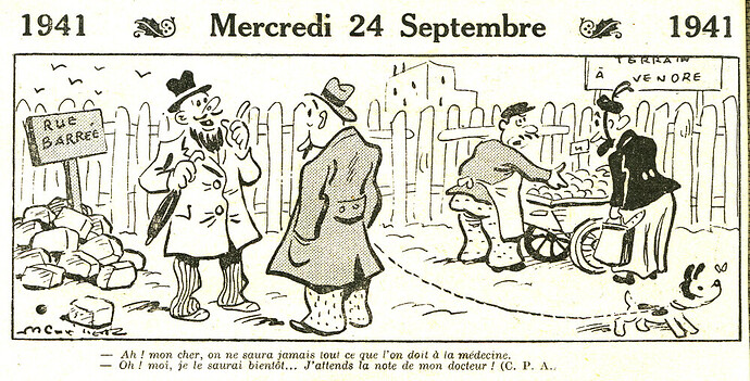 Almanach Vermot 1941 - 36 - Mercredi 24 septembre 1941