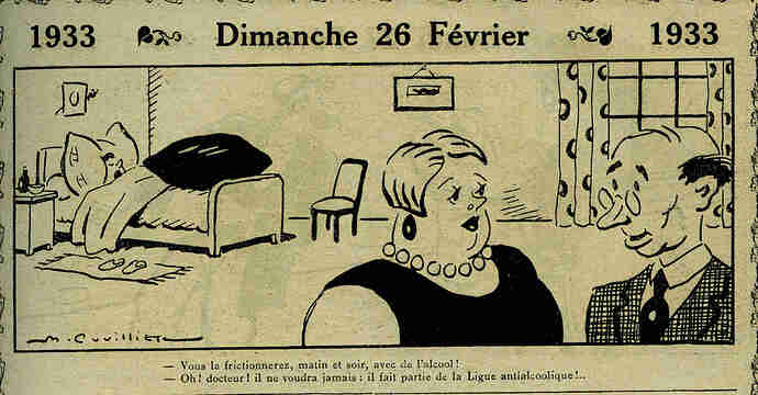 Almanach Vermot 1933 - 12 - Dimanche 26 février 1933