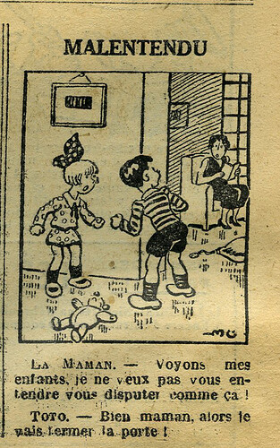 Le Petit Illustré 1934 - n°1556 - page 11 - Malentendu - 5 août 1934