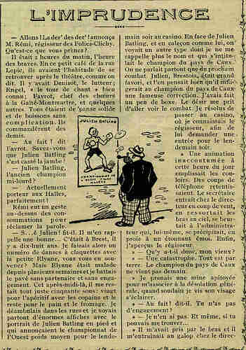 Almanach Vermot 1933 - 10 - L'imprudence - Samedi 18 février 1933