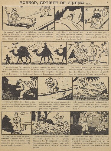 Guignol 1930 - n°136 - Agénor artiste de cinéma - 5 janvier 1930 - page 5