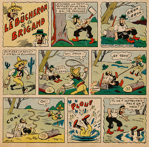 Pat épate 1949 - n°3 - Le bûcheron et le brigand -16 janvier 1949