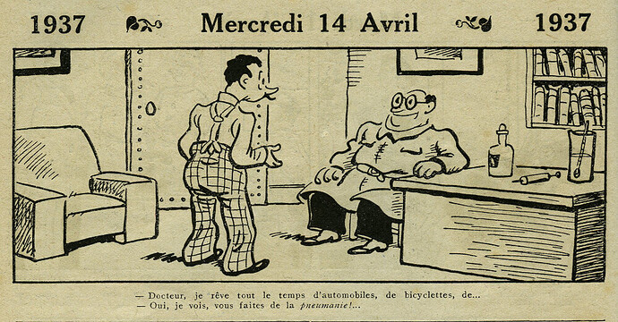 Almanach Vermot 1937 - 13 - Mercredi 14 avril 1937