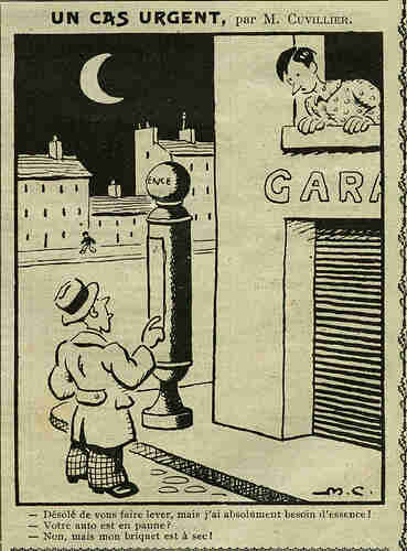 Almanach Vermot 1933 - 40 - Un cas urgent - Mardi 10 octobre 1933