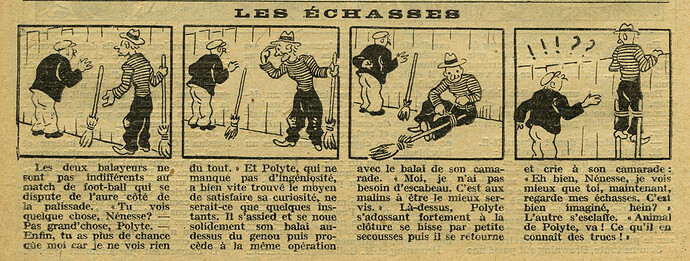 Cri-Cri 1928 - n°511 - page 14 - Les échasses - 12 juillet 1928