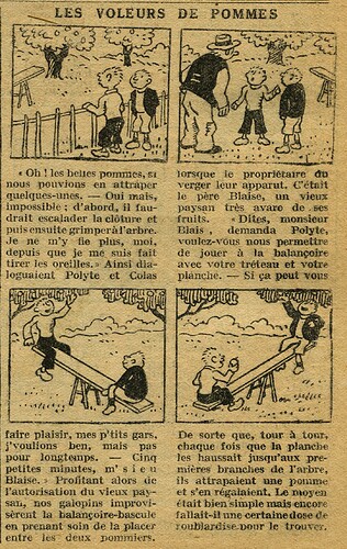 Cri-Cri 1928 - n°490 - page 11 - Les voleurs de pommes - 16 février 1928