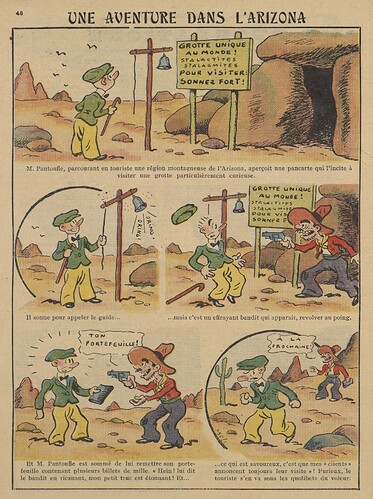 Guignol 1936 - n°20 - page 46 - Une aventure dans l'Arizona - 17 mai 1936
