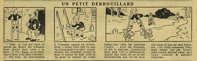 Le Petit Illustré 1931 - n°1401- page 7 - Un petit débrouillard - 16 août 1931