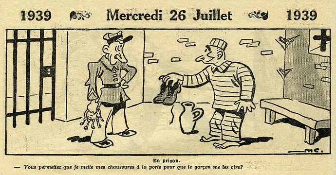 Almanach Vermot 1939 - 18 - Mercredi 26 juillet 1939