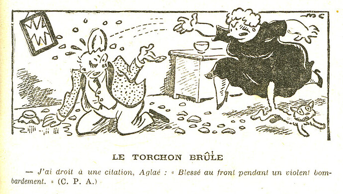 Almanach Vermot 1941 - 6 - Le torchon brüle - Vendredi 28 février 1941