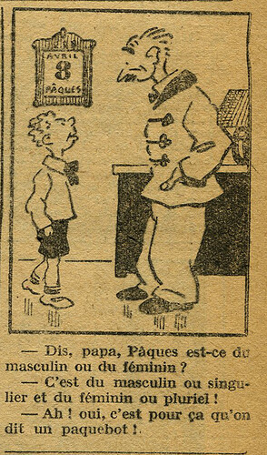Cri-Cri 1928 - n°502 - page 11 - Dessin sans titre - 10 mai 1928