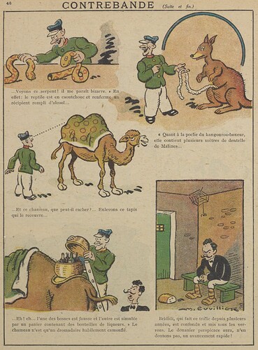 Guignol 1931 - n°160 - page 46 - Contrebande (suite et fin) - 4 janvier 1931