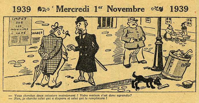 Almanach Vermot 1939 - 27 - Mercredi 1er novembre 1939