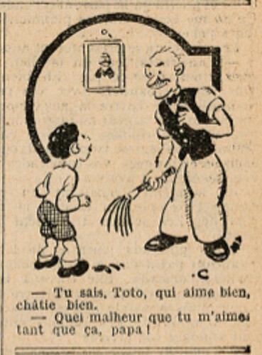 Le Petit Illustré 1935 - n°1607 - page 11 - Tu sais Toto Qui amie bien câtie bien - 28 juillet 1935