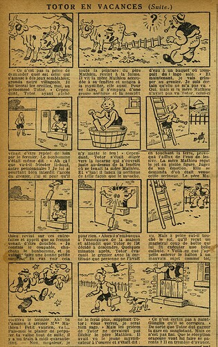 Le Petit Illustré 1930 - n°1346 - page 2 - Totor en vacances - 27 juillet 1930