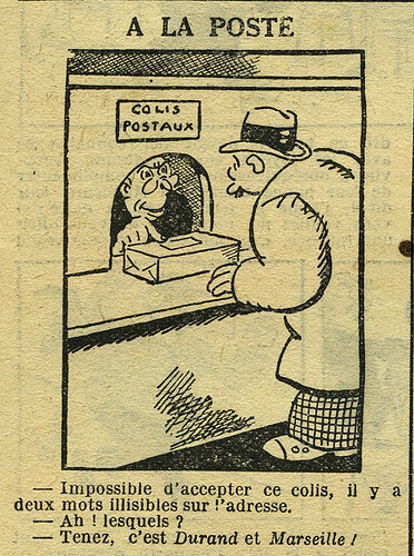 Le Petit Illustré 1930 - n°1326 - page 15 - A la poste - 9 mars 1930