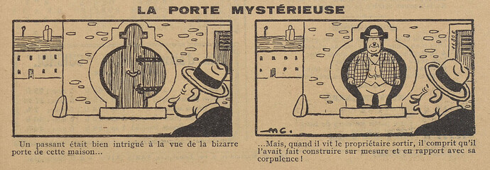 Guignol 1934 - n°39 - page 47 - La porte mystérieuse - 30 septembre 1934