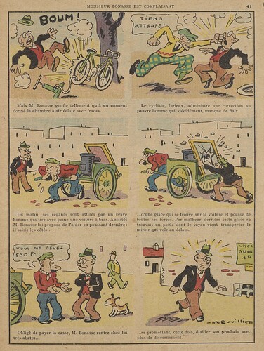 Guignol 1936 - n°11 - page 41 - M. Bonasse est complaisant - 15 mars 1936