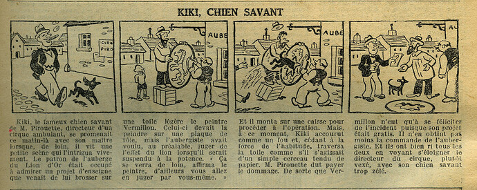 Le Petit Illustré 1934 - n°1533 - page 7 - Kiki chien savant - 25 février 1934