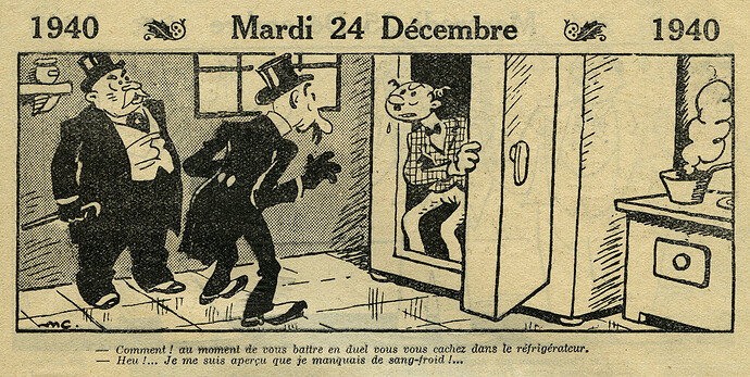 Almanach Vermot 1940 - 32 - Mardi 24 décembre 1940