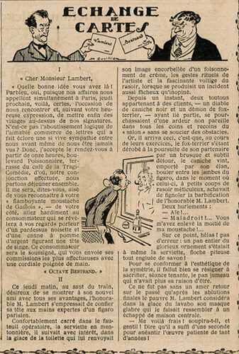 Almanach Vermot 1923 - 10 - Echanges de cartes - Vendredi 23 février 1923